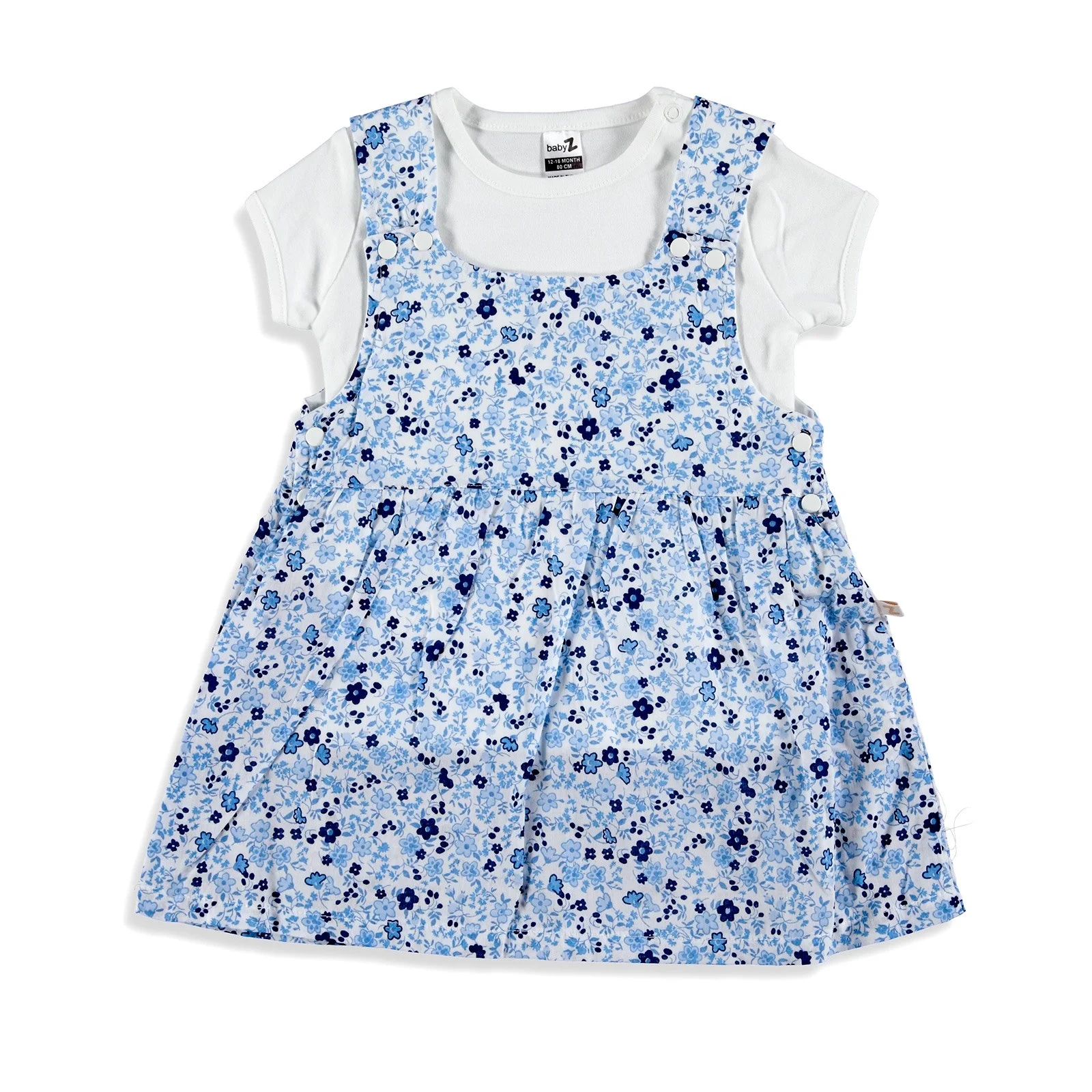 Ebebek BabyZ/платье с цветочным рисунком для маленьких девочек Комплект боди Платье