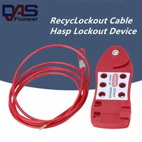 recyclockout cable and hasp lockout device isolation plastic open through padlock fish type cable lock