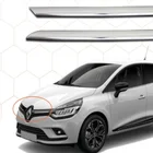 Бесплатная доставка автомобильные аксессуары Новый стиль, высокое качество, легкая в управлении, 2 шт., передняя яркая хромированная декоративная решетка для Renault Clio IV 2012-2018