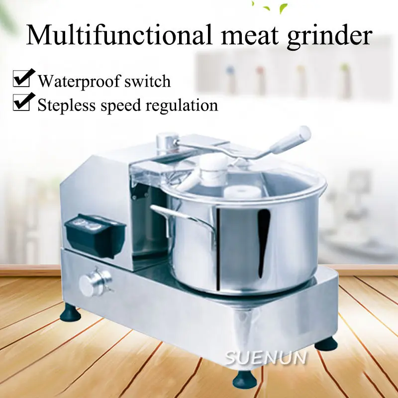 

Электрическая мясорубка из нержавеющей стали, мощный Электрический измельчитель для мяса, бытовой кухонный комбайн