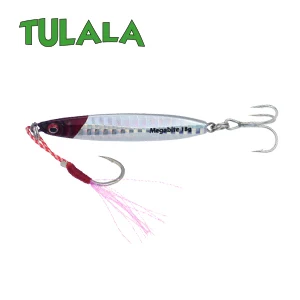 Red Head Silver Tulala литой металл 18 г джиговая блесна на Шор отжимание свинца рыбы SeaBass Рыбалка на щуку Приманка снасти вобберы жесткие приманки - Цвет: Red Head Silver