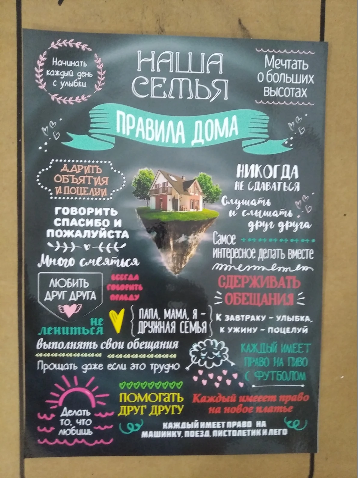 Магнит - панно на холодильник &quotНаша семья&quot. | Дом и сад