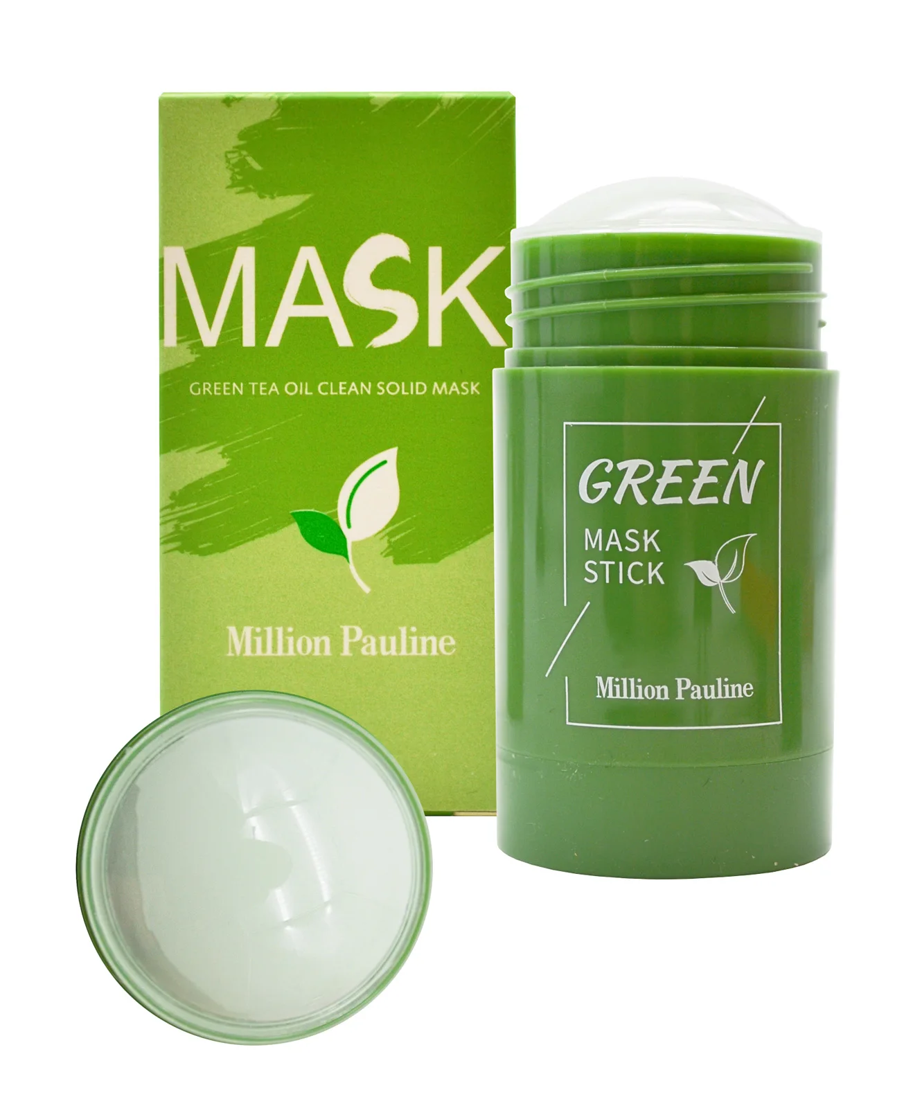 Clay green mask stick for deep cleansing and narrowing pores with tea extract from acne 40g million Pauline | Красота и здоровье