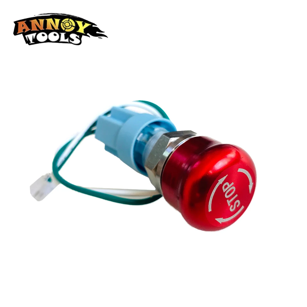 

CNC Engraving Machine Accessories Emergency Stop Switch 16mm 1NO1NC STOP Push Button Switch for CNC3018PLUS Machine