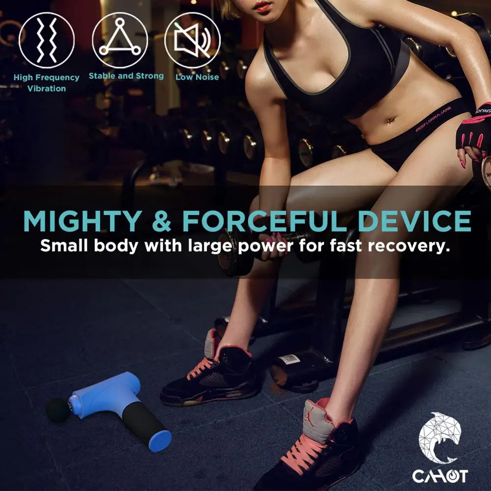 CAHOT портативный массажер для мышц тренажерный зал фитнес расслабления Fascia Gun 3