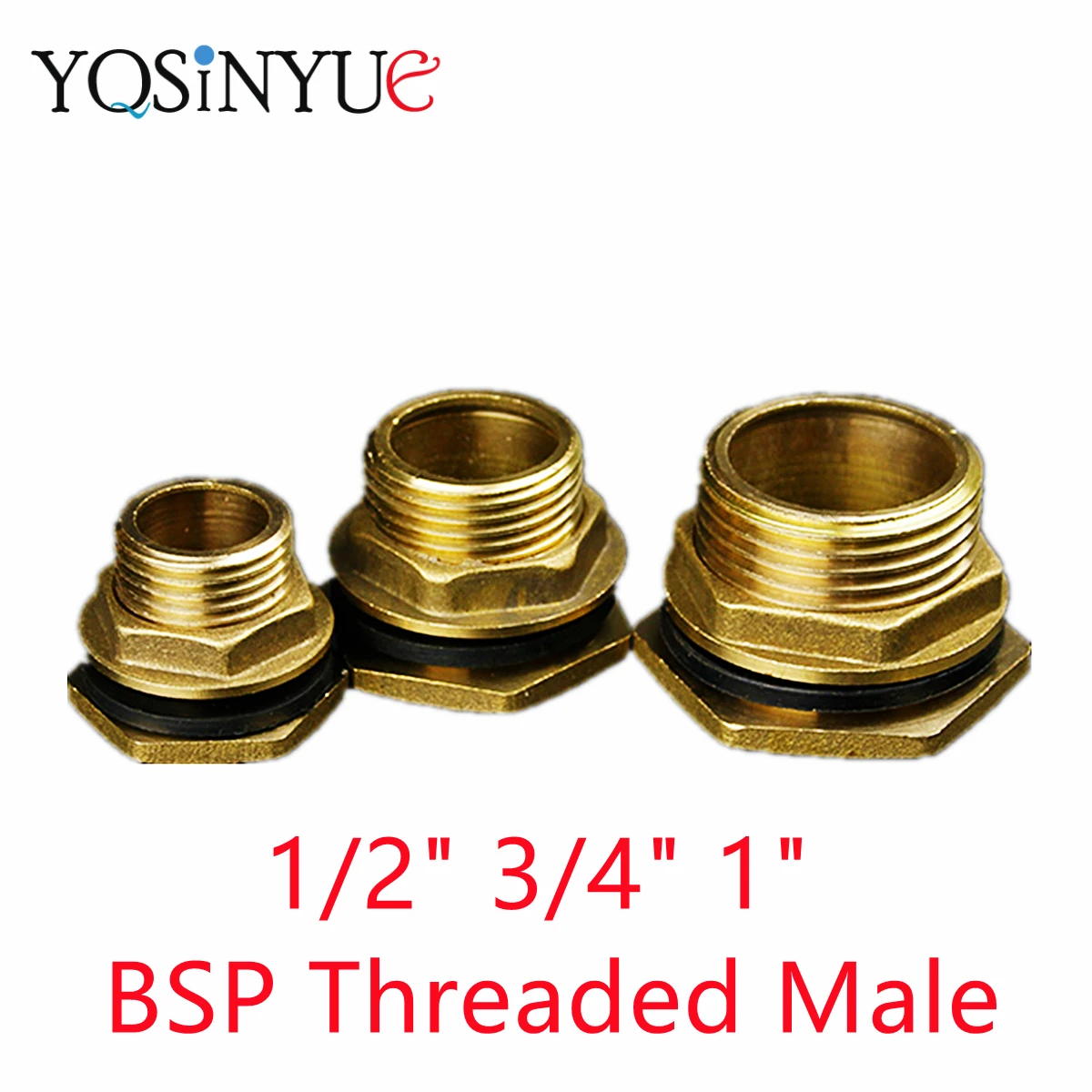'Brass Copper Water Tank Connector 1/2'' 3/4'' 1'' Male BSP Threaded Pipe Single Loose Key Swivel Plumbing Fittings Nut Jointer'