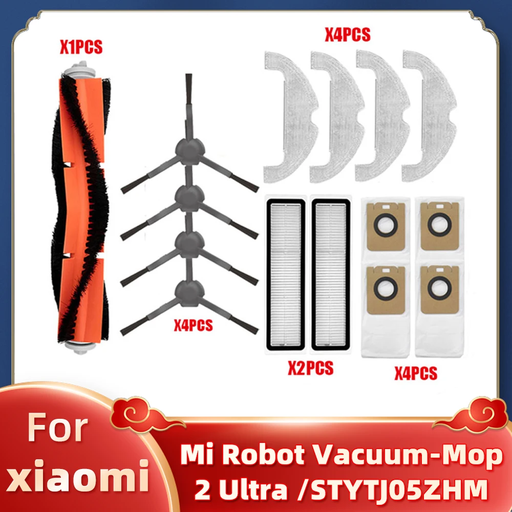Replacement For Xiaomi Mi Robot Vacuum-Mop 2 Ultra Cleaner Spare Parts Main Side Brush Hepa Filter Mop Rag Dust Bags STYTJ05ZHM