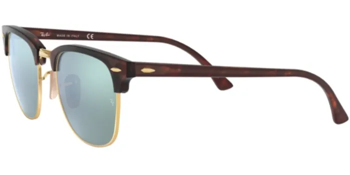 Солнцезащитные очки Rayban Clubmaster 3016 114530 51 в винтажном стиле,  солнцезащитные очки унисекс в коричневой оправе с зеркальными линзами  светло-зеленого и серебристого цвета, 2021 | АлиЭкспресс