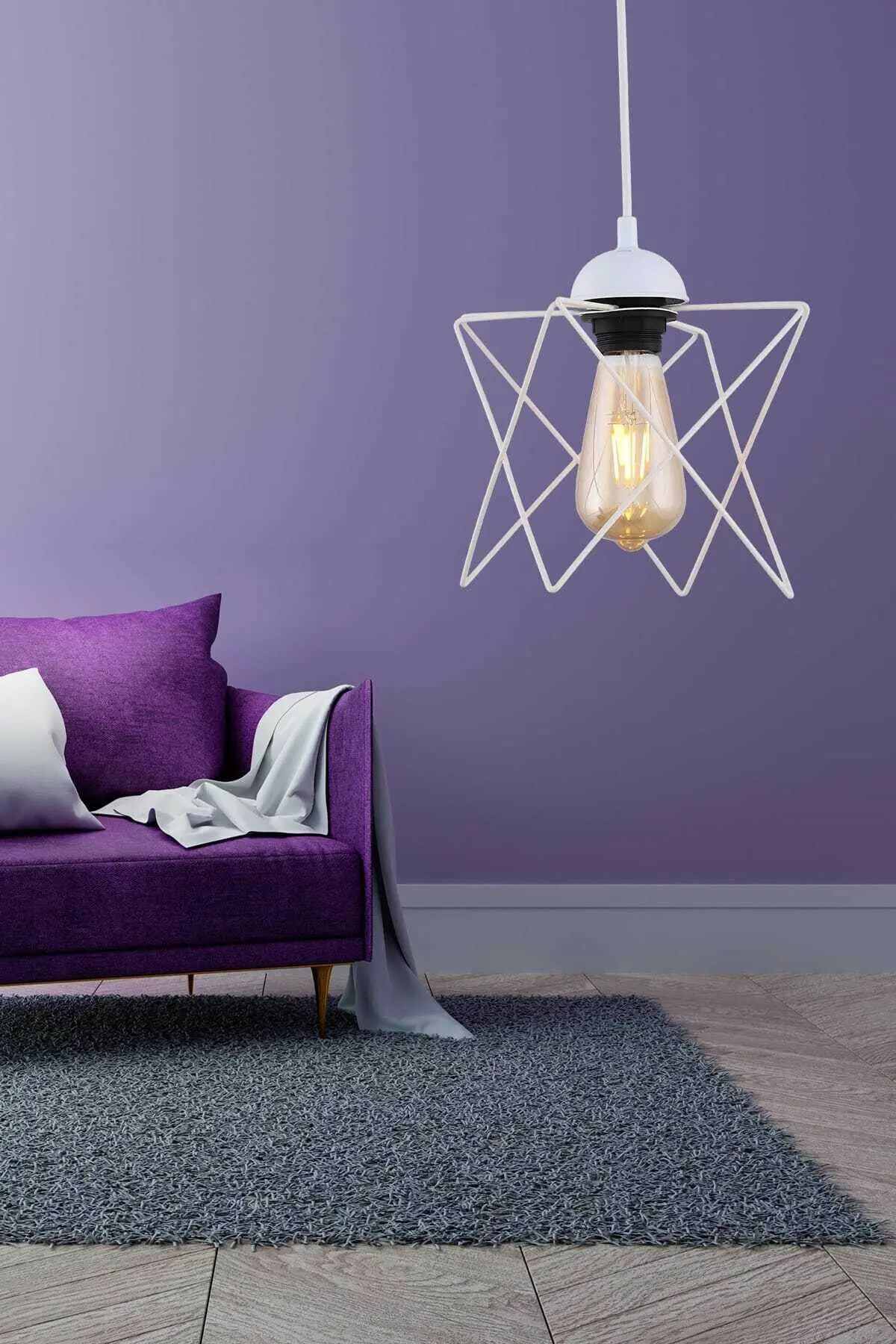 

Single Pendant Lamp White Chandelier