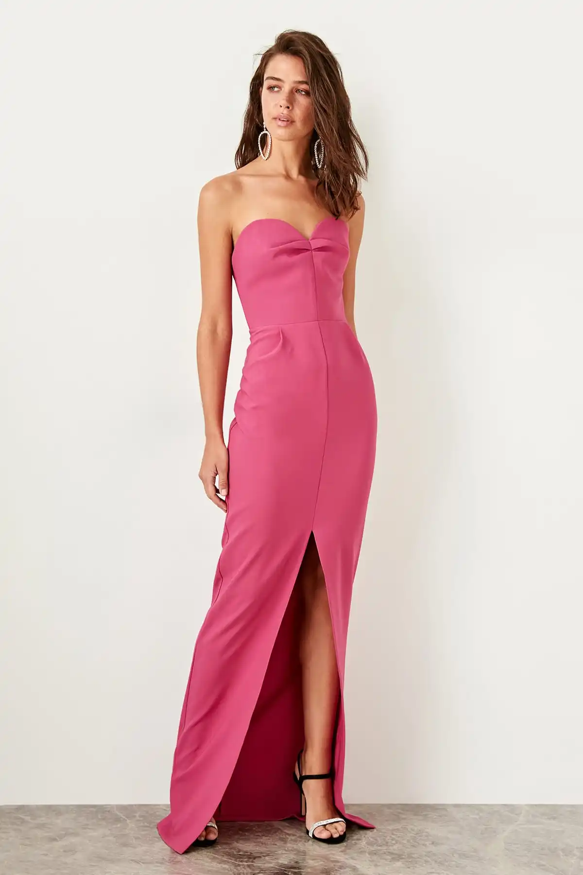 Trendyol разрезы вечернее платье TPRSS19BB0291|Вечерние платья| |