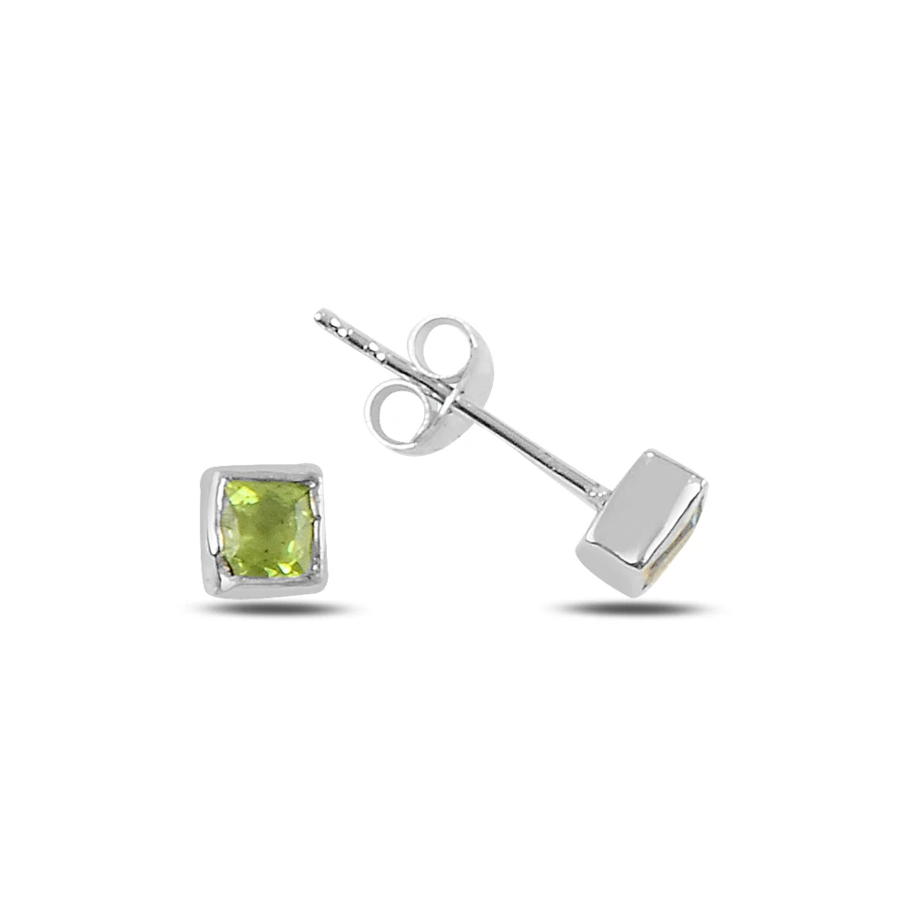 

Silver Peridot Earrings