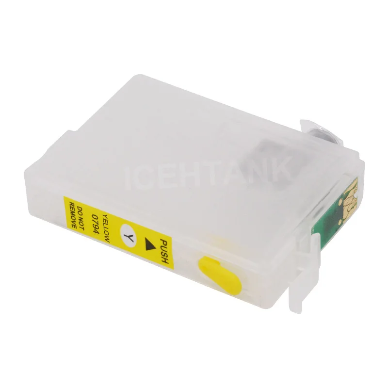 ICEHTANK Refillable патрон чернил для принтера Epson T0801 Stylus Photo P50 T59 R265 270 285 290 360 RX560 585 610 650