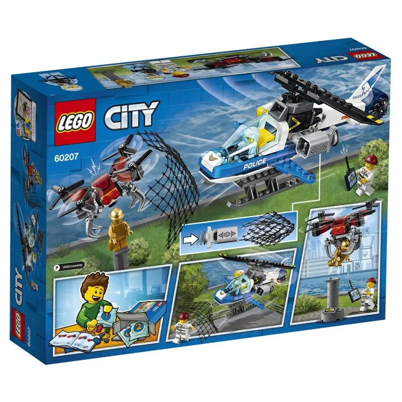 Конструктор LEGO City 60207 Воздушная полиция: погоня дронов | Игрушки и хобби