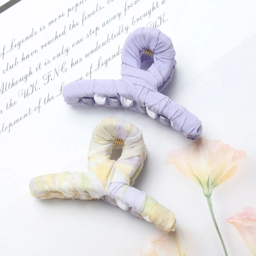 

2PK Korea Fashion Women Hair Claws Crab Clamps Charm Flower Solid Small Hair Clips Cute Headdress Girls Hair Styling Headwear