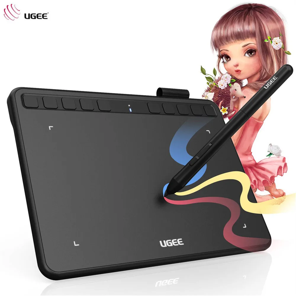 Планшет для рисования UGEE S640 6 3x4 дюйма с безбатарейным стилусом |