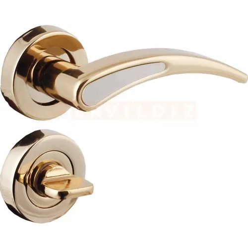 

Atlas Albrifin Rozetli Wc kapi Kolu Gold Saten 2 Takım