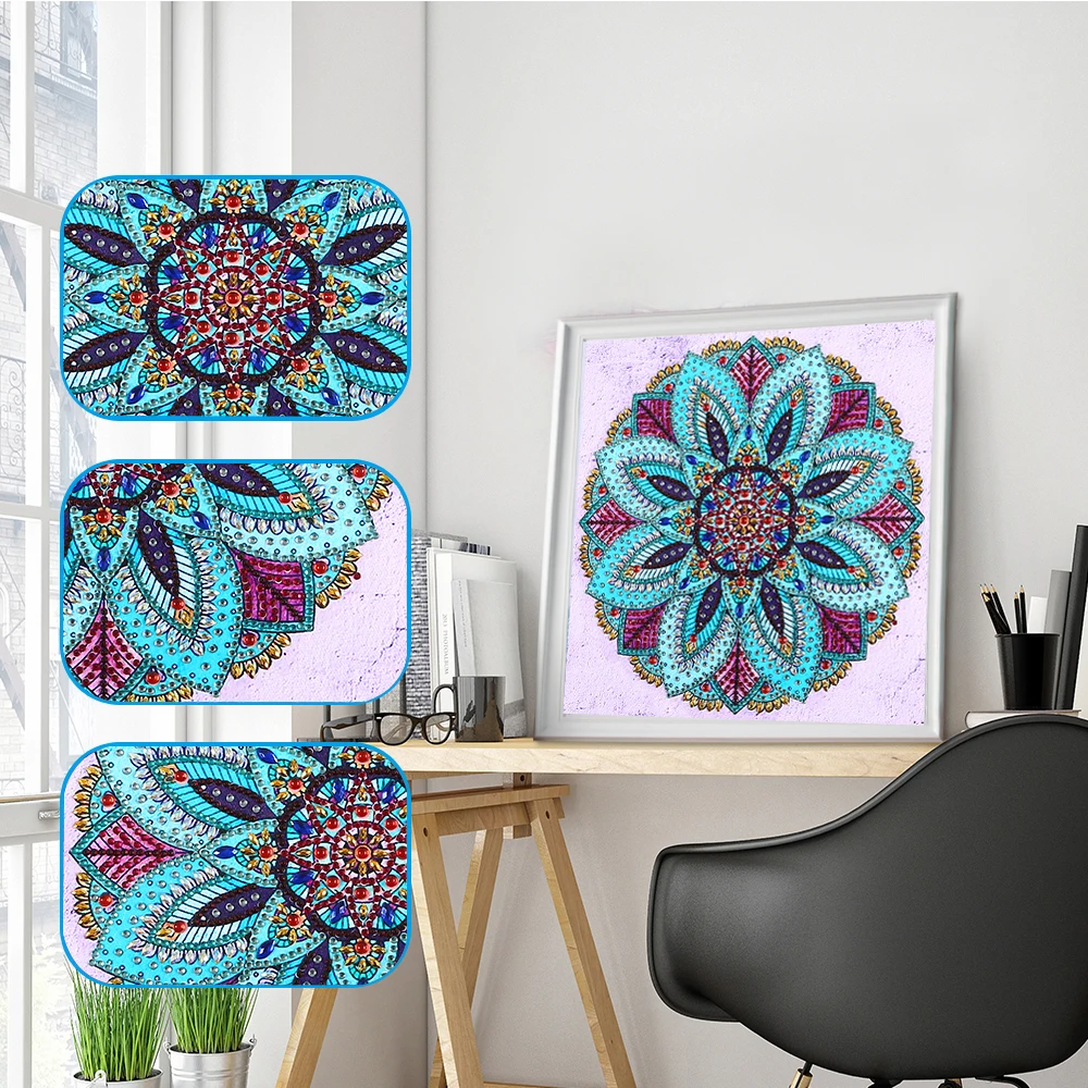 

5D DIY special-shaped diamond painting mandala kit DIY diamond art paint cross stitch handmade gifts for adults and children