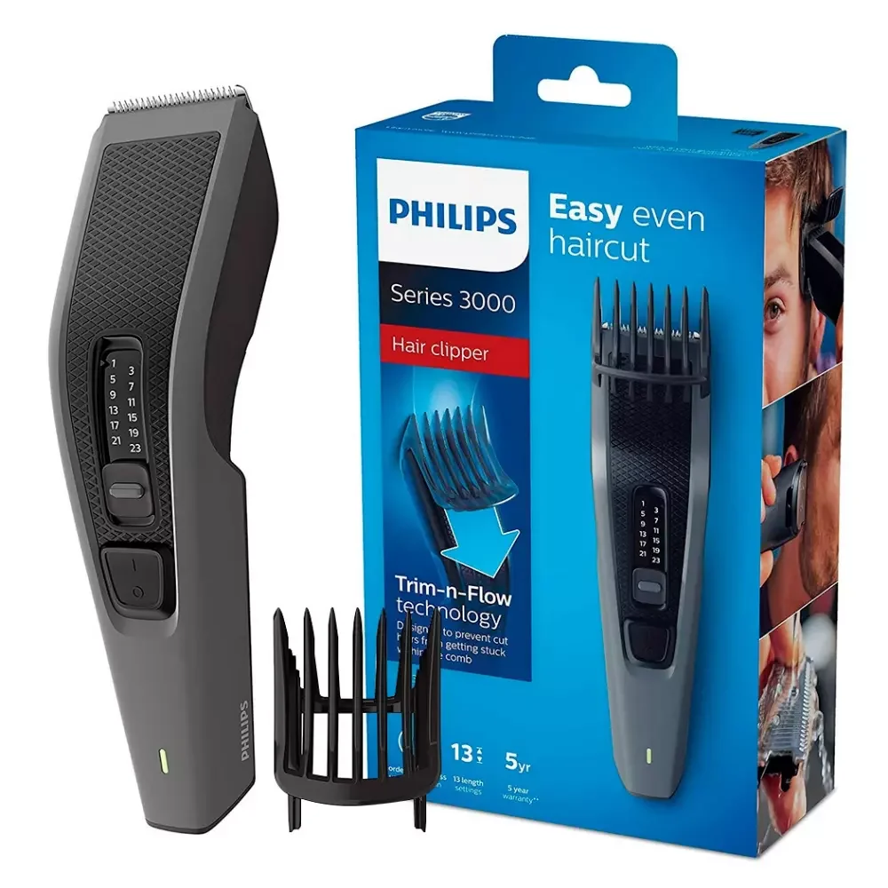 Оригинальный PHILIPS машинка серии 3000 для стрижки волос мужчин триммер бороды