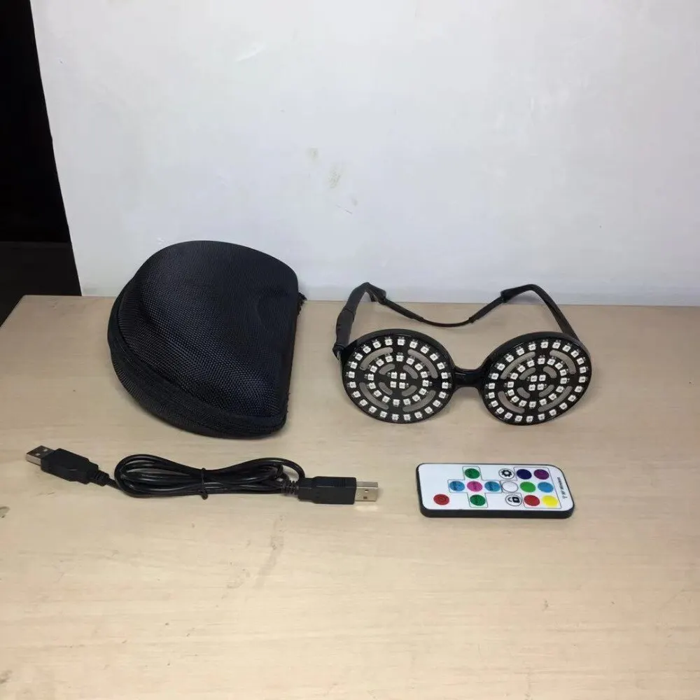 Светодиодный светильник Rezz высококачественные очки с зарядкой от USB радужные