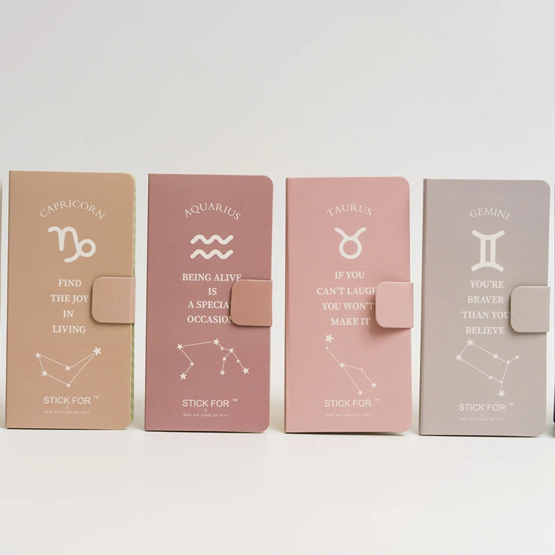 Милый kawaii блокнот 12 Созвездие Магнитная книга липкий планировщик наклейки