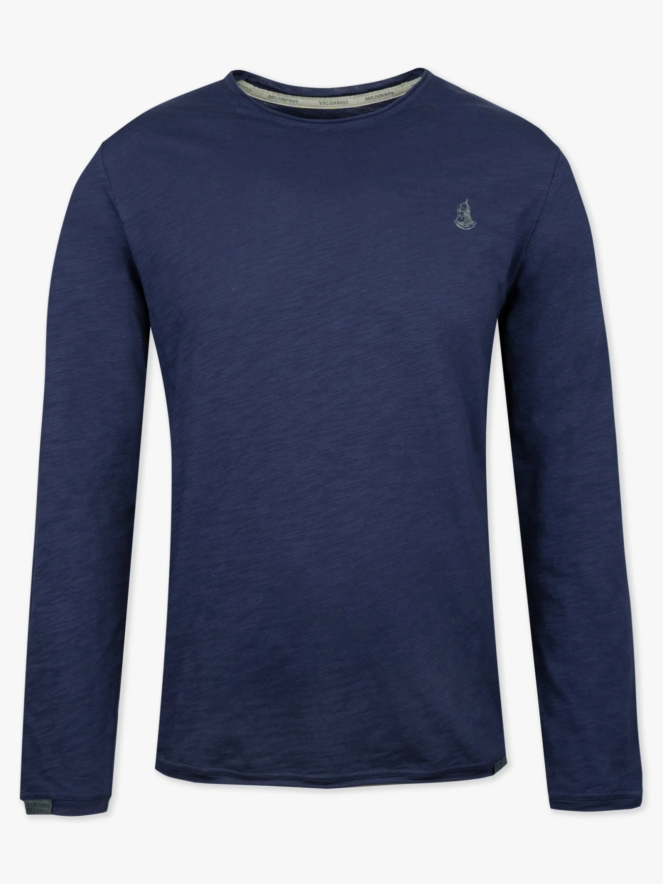 Лонгслив Великоросс R ворот дизайнерский цвет неви|Мужские футболки| |