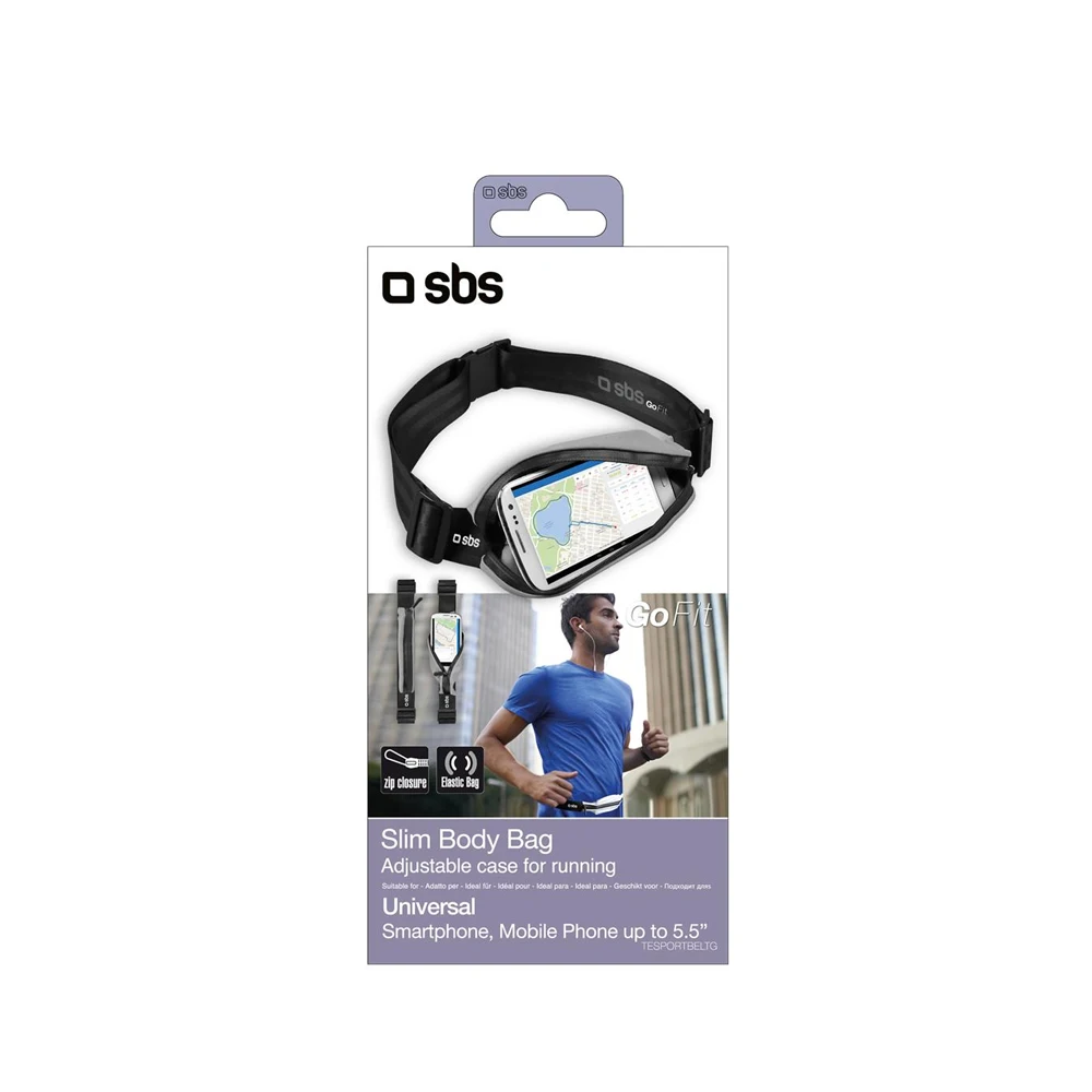 Пояс спортивный универсальный для смартфона SBS серый (TESPORTB | Мобильные телефоны и