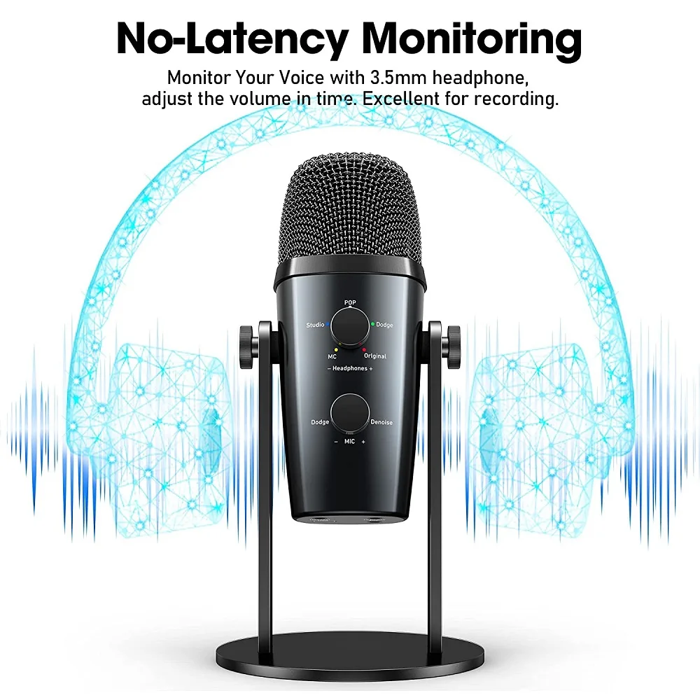 USB-микрофон для ПК/телефона проводной игровой настольный микрофон Студийный