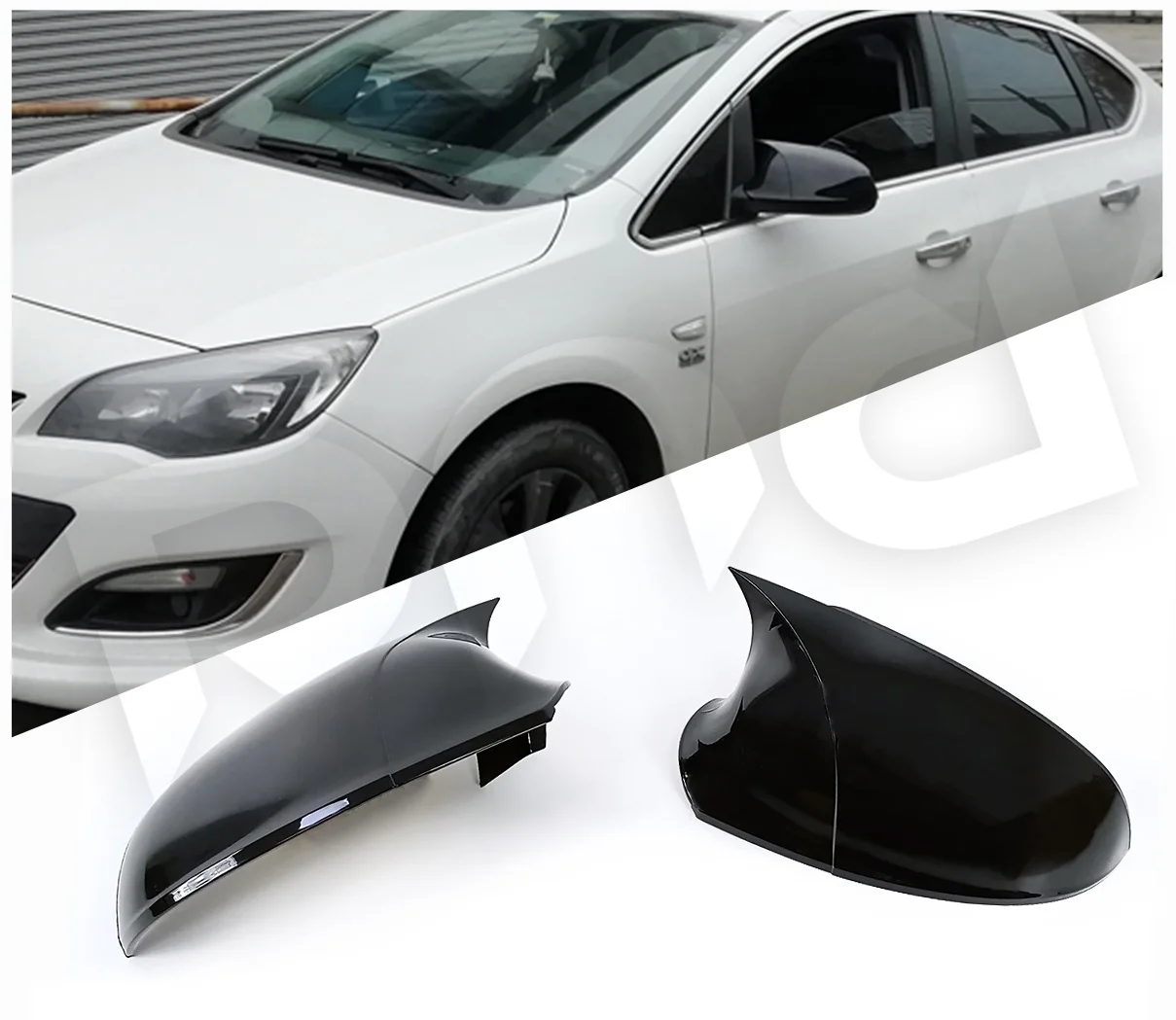 Mirror Cover Bat For Opel Astra J Hatchback - Sedan (2009-2015) 2 Pcs Right+Left | Автомобили и мотоциклы