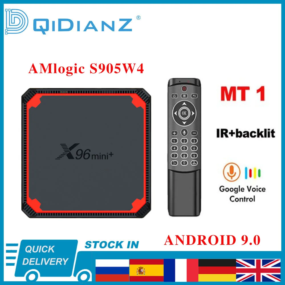 ТВ-приставка X96 MINI PLUS Amlogic S905W4 Android 9 0 4K 2 + 16 ГБ Wi-Fi 4 ядра