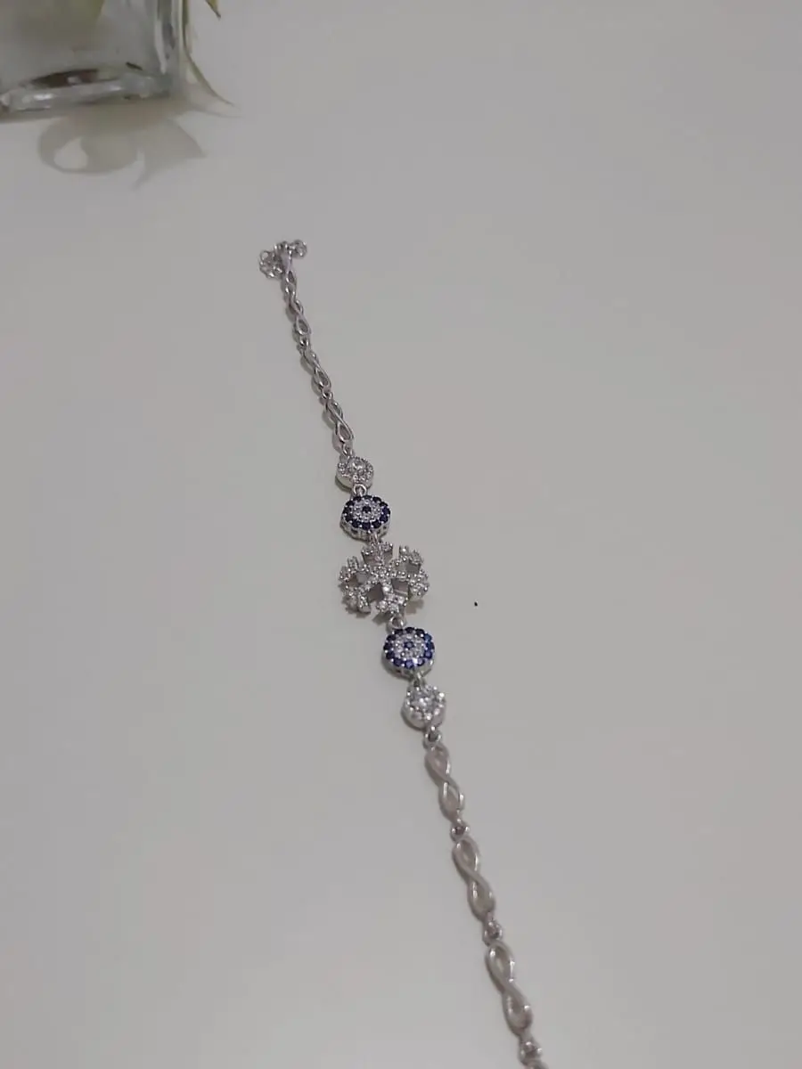 

Accessory jewelry bracelet bangles wristband 925 pure silver zircon stone rhodium plated luxury trend fashion gift women girls