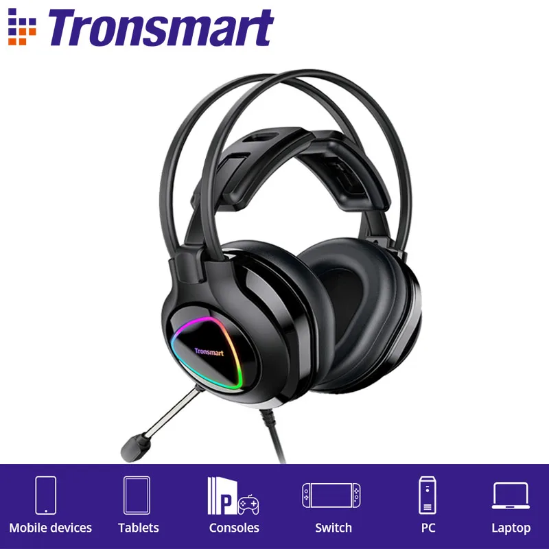 Tronsmart Glary Alpha наушники игровые для контроля уровня сахара в крови с 50 мм HD Большой
