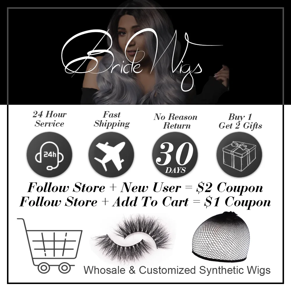 Парики для невесты с волнистыми волнами Женские синтетические парики длинные