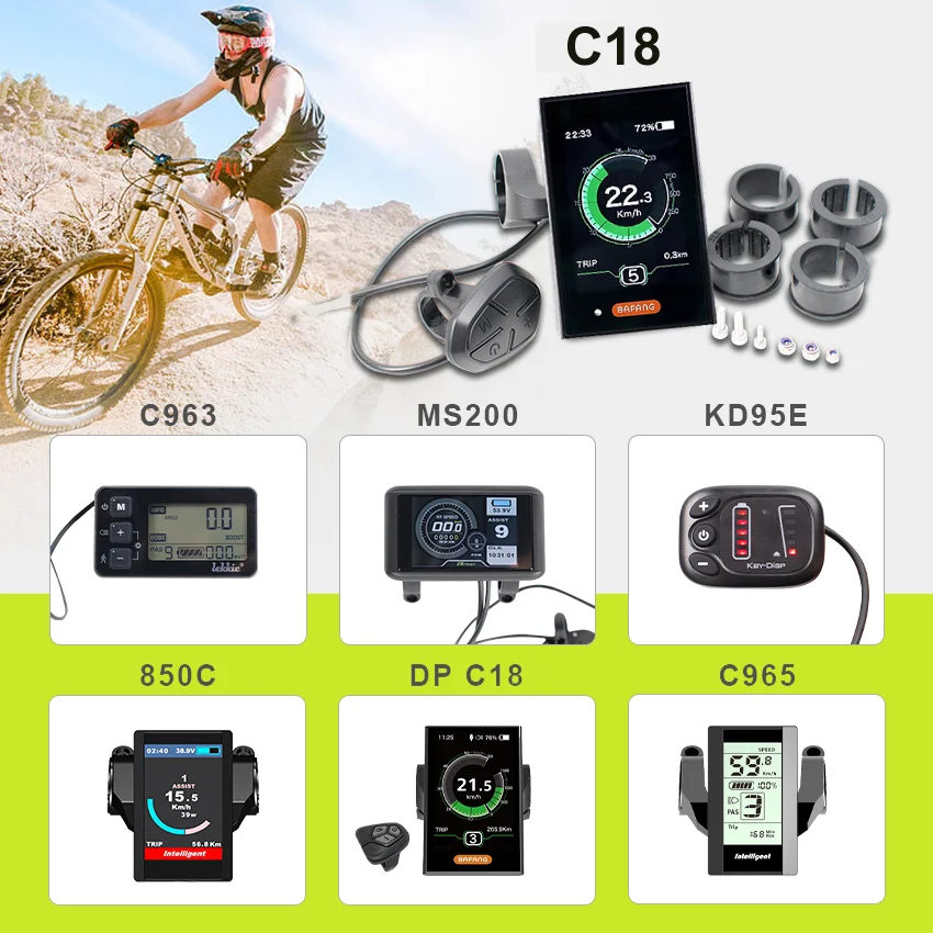 Электрический велосипед TFT дисплей DPC18 P850C C965 100S для Bafang BBS Средний мотор