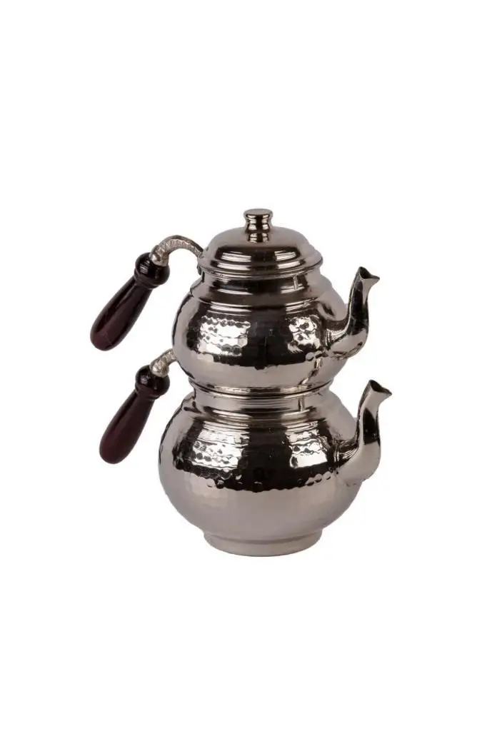 Медный художественный медный чайник серебряного цвета и большого размера | Дом