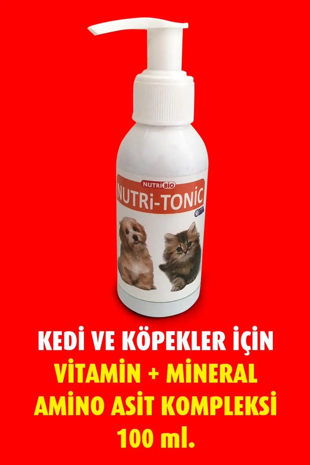 

MULTIVITAMIN FOR CATS AND DOGS It protects cats and dogs from diseases and increases their immunity. With 100ml liquid pump