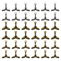 36pcs three color whale tail fish charms alloy metal mermaid pendant for diy handmade jewelry accessories making 1616mm