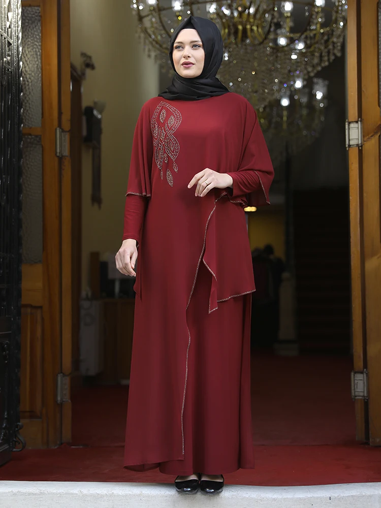 Женское платье Абая мусульманский хиджаб одежда шифоновое покрытие длинное