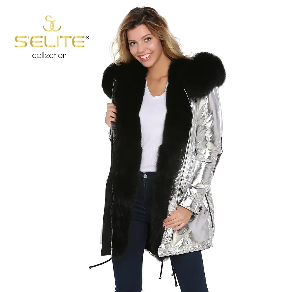 Пальто из натурального меха куртка одежда жилет Анорак парка верхняя | Женская