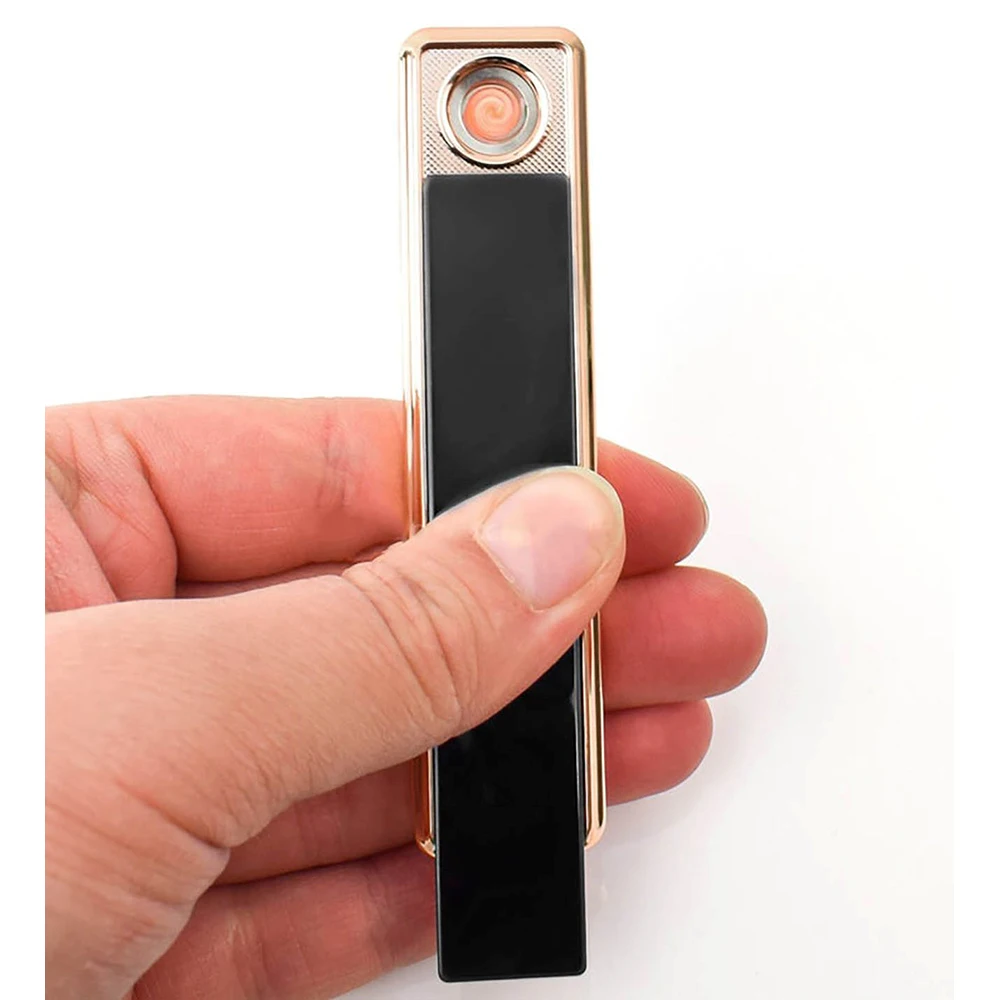 USB Электронная сенсорная беспламенная перезаряжаемая зажигалка с кнопкой
