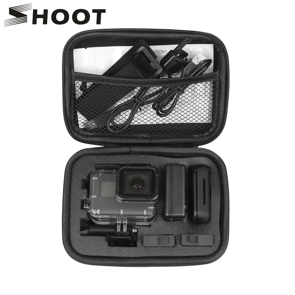 Чехол SHOOT для экшн Камеры GoPro Hero 9 8 7 5 Black 4K Sjcam Sj4000 Eken H9r|Чехлы экшн-камер| |