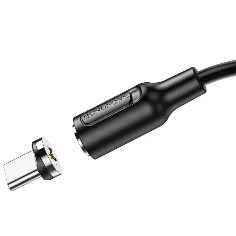 Magnetic charging cable BOROFONE BX41 Amiable TYPE-C 1м 3А кабель магнитный для зарядки сильный магнит