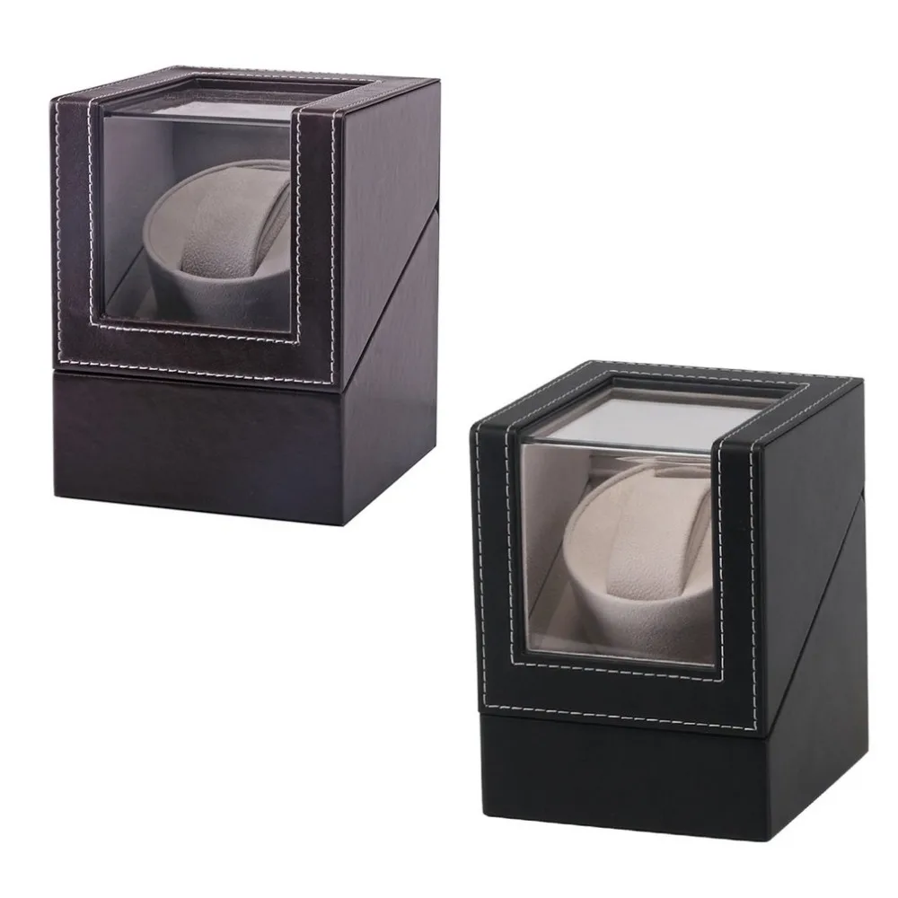 Искусственная кожа для автоматических часов двигатель шейкер Подставка под часы