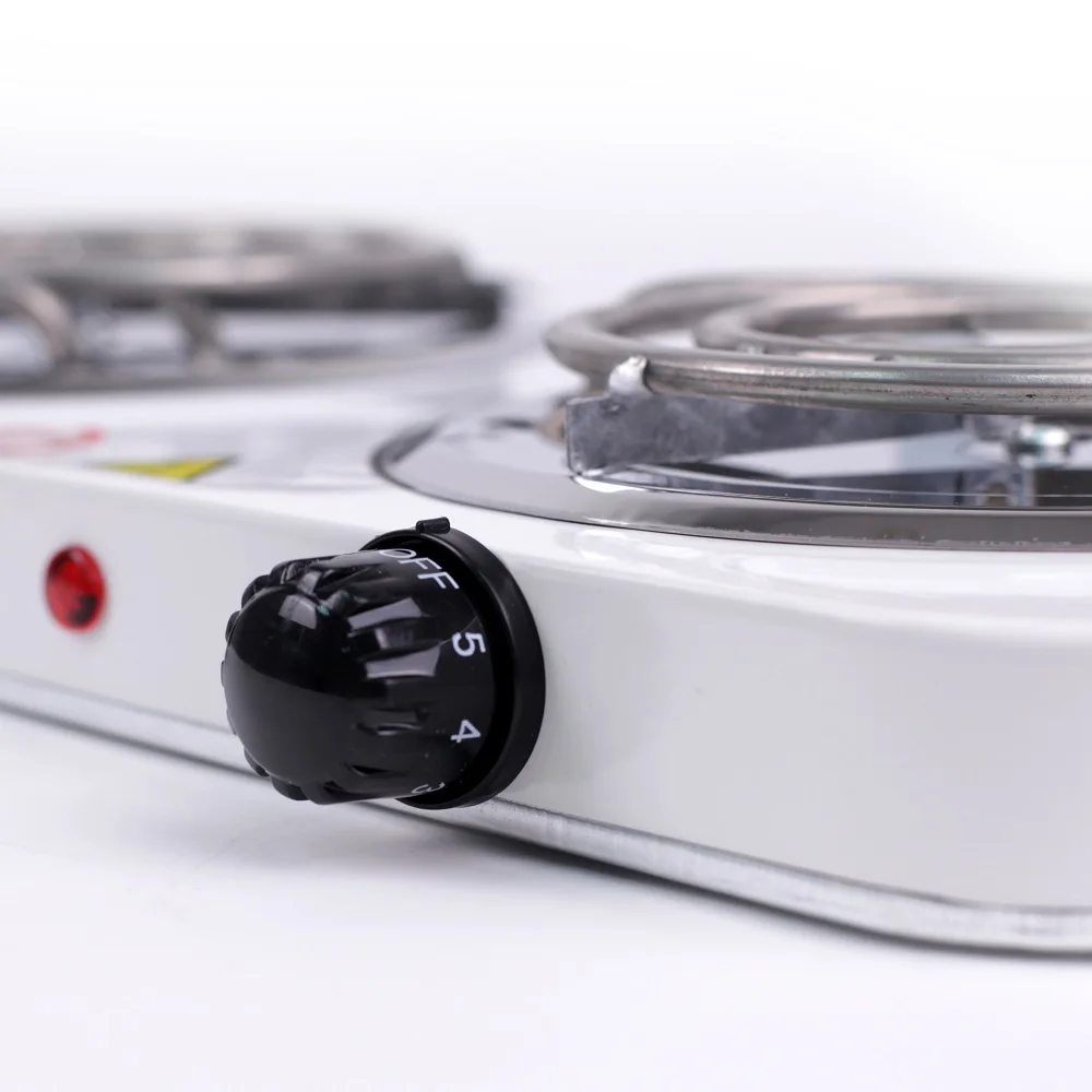 Электрическая плита настольная TAKARA HP 2020B white белая 2 конфорки 2х1000 Вт|Электроплиты|