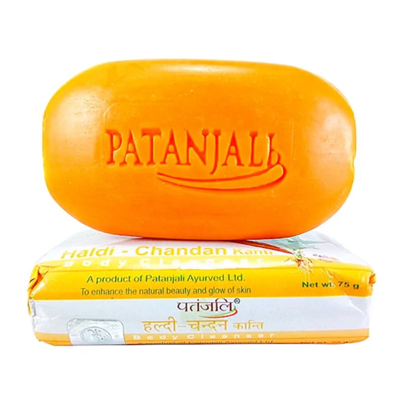 Натуральное мыло Патанджали Сандал и Куркума (Haldi Chandan Patanjali) 75 гр - купить по