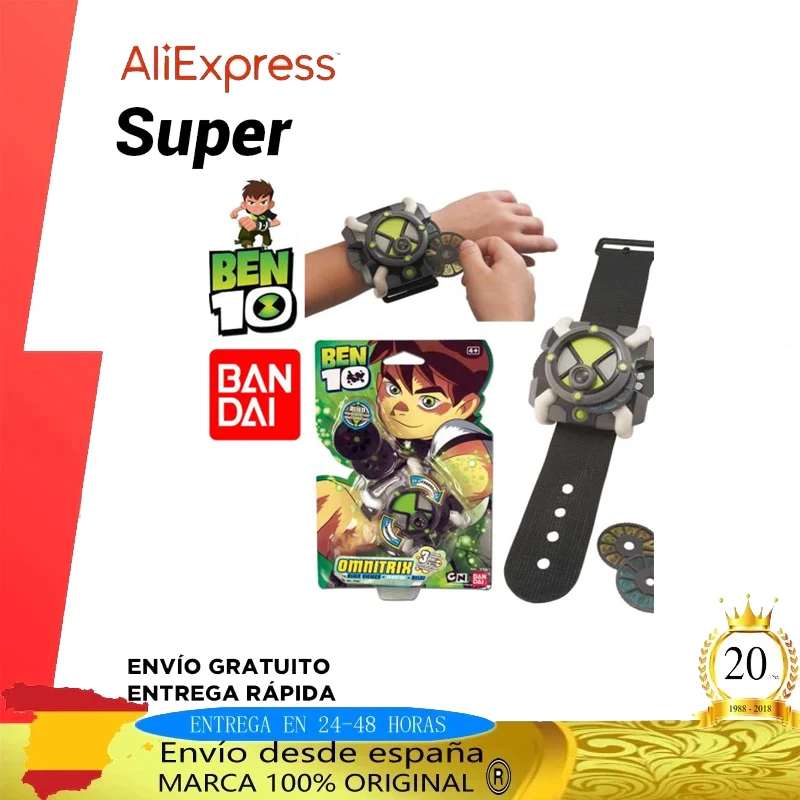 Часы Бен 10 BANDAI ALIEN Трансформеры OMNITRIX с 3 дисками SERIES 30 изображений NES на выбор для