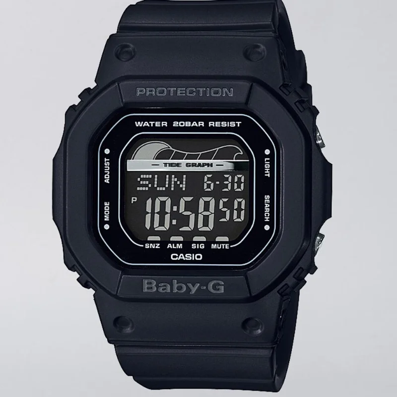 Женские оригинальные часы Casio водонепроницаемые цифровые женские модные с