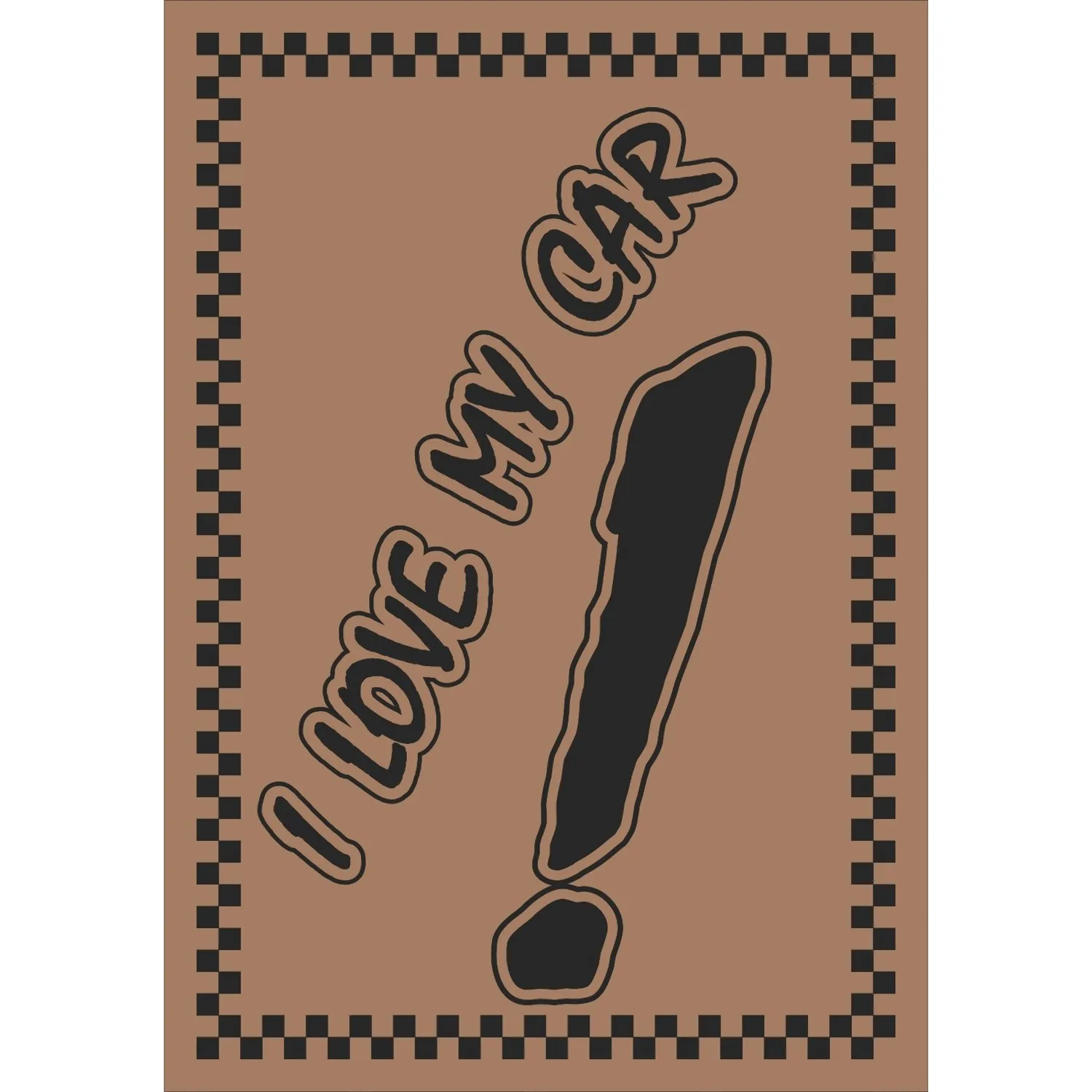 

500 Pcs Kraft Paper Auto Mat Paper Auto Mat 35x50 cm Car Wash Paper Printed Business LOGO Different Figures Disposable