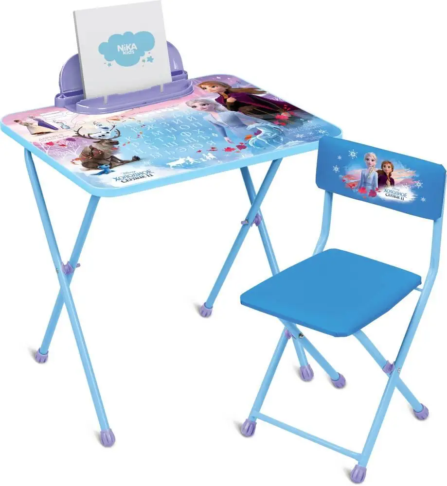 Комплект НИКА Disney KF1 Холодное сердце голубой стол 58см стул мягкий |