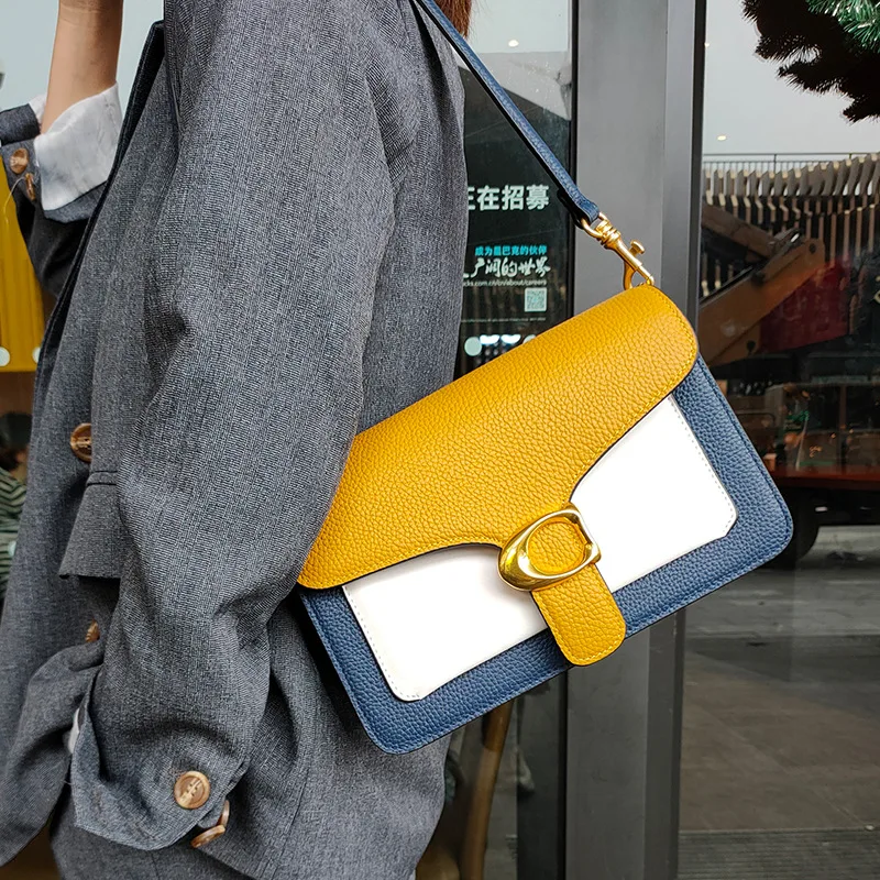 

100% Genuine leather Women handbags New Sweet Lady Fashion Embossed Women's Bag Cross body Shoulder Tote Messenger bag in Blue