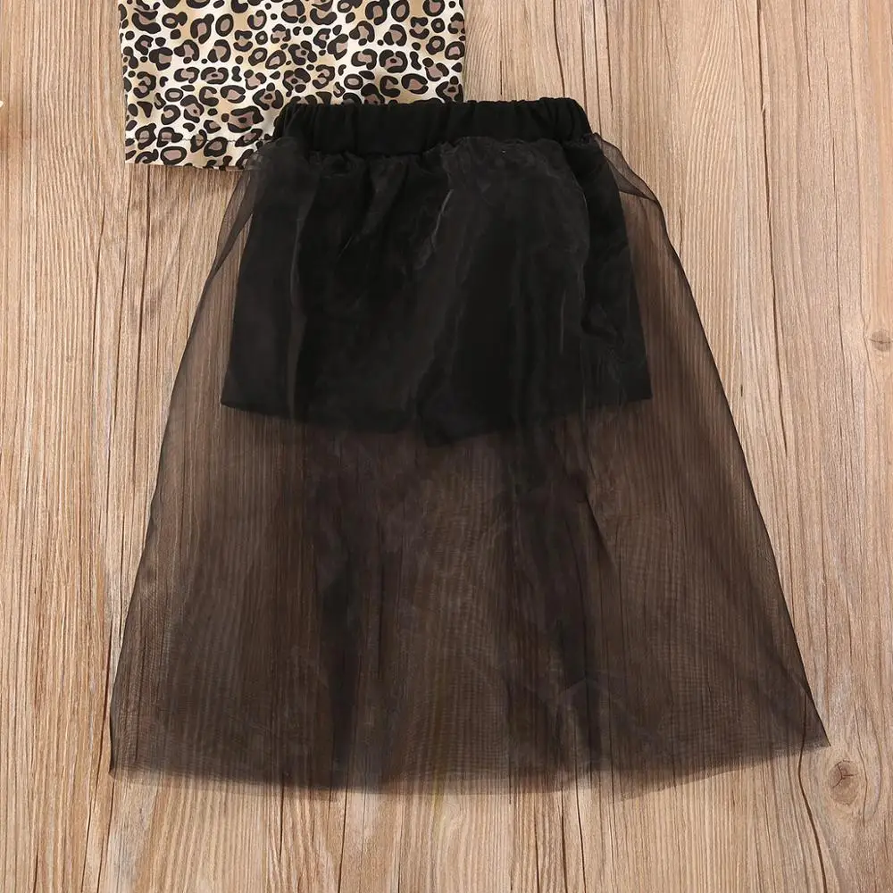 Модные комплекты детской одежды для маленьких девочек футболки с открытой